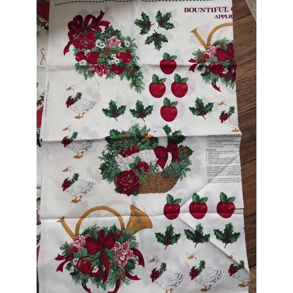 Vintage Pre-printed Fabric Panel Pillow/Appliques Hallmark Cranston Wamsutta - Picture 2 of 12